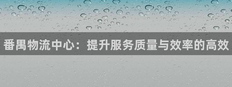 超凡国际官网平台：番禺物流中心：提升